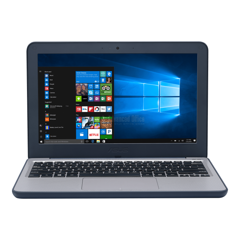 Laptop ASUS Vivobook W202NA N3350 Intel Celeron N3350 4 Go 64 Go SSD  Intel HD 11,6"  Windows 10 Pro