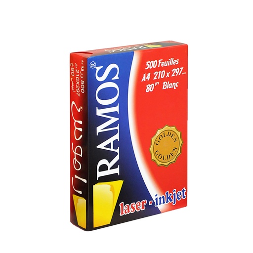 [RAMOS-GOLDEN] Rame de papier RAMOS Golden A4 80g 500 Feuilles